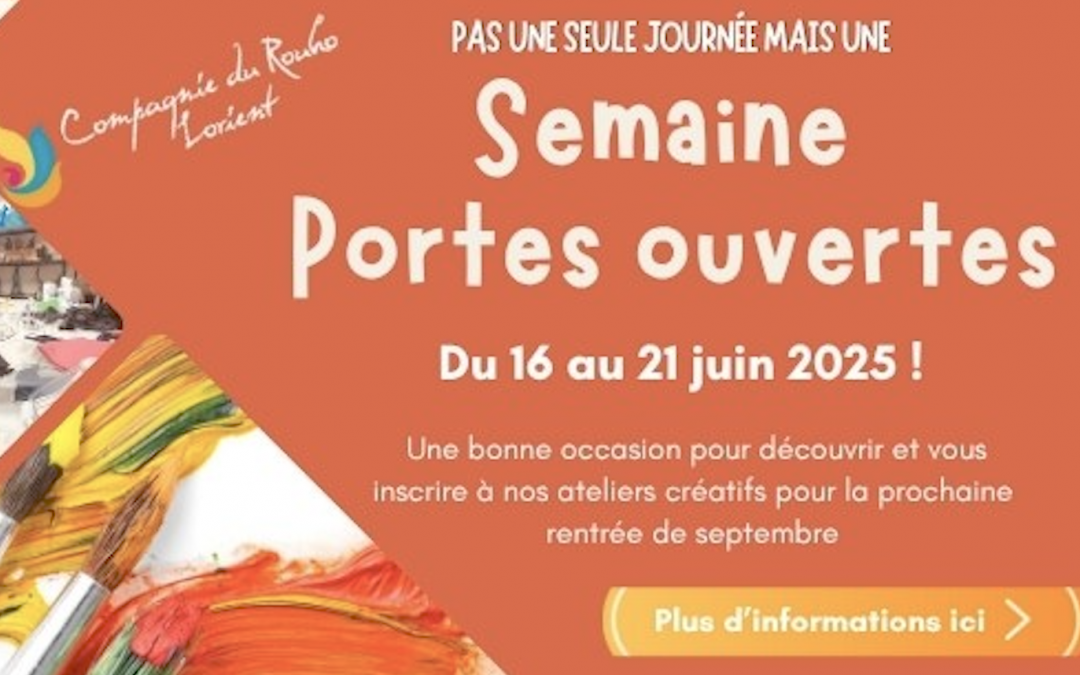 Semaine Portes Ouvertes du 16 au 21 juin 2025